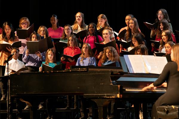 2023 All County Chorus Students Performing
